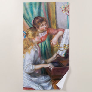 Pierre Auguste Renoir - Mädchen am Klavier Strandtuch