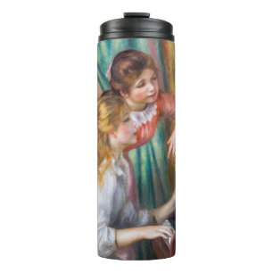Pierre Auguste Renoir - Mädchen am Klavier Thermosbecher