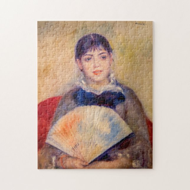 Pierre-Auguste Renoir - Mädchen mit einem Fan (Vertikal)