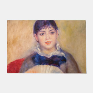 Pierre-Auguste Renoir - Mädchen mit einem Fan Fußmatte