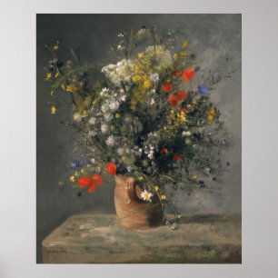 Pierre Auguste Renoir Malerei, Blume in einer Vase Poster