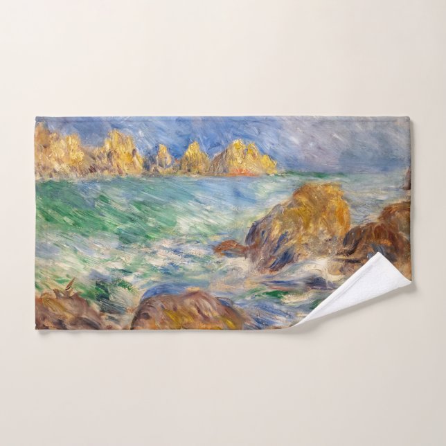 Pierre-Auguste Renoir - Marine, Guernesey (Serviette à main)