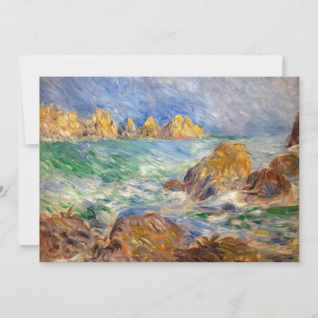 Pierre-Auguste Renoir - Marine, Guernesey Dankeskarte (Vorderseite)