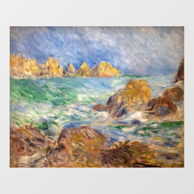 Pierre-Auguste Renoir - Marine, Guernesey Fensteraufkleber (Blatt)