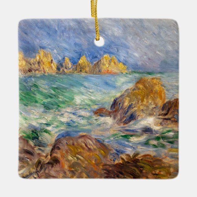Pierre-Auguste Renoir - Marine, Guernesey Keramikornament (Vorderseite)