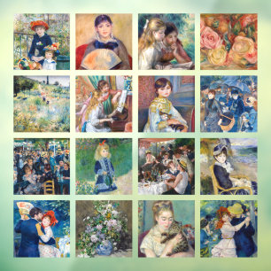 Pierre-Auguste Renoir - Masterpiece Grid Collage Fensteraufkleber