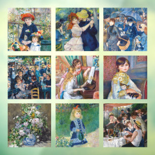 Pierre-Auguste Renoir - Masterpiece Grid Collage Fensteraufkleber