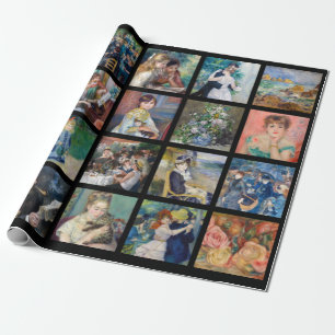 Pierre-Auguste Renoir - Masterpiece Grid Collage Geschenkpapier