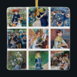 Pierre-Auguste Renoir - Masterpiece Grid Collage Keramikornament<br><div class="desc">Pierre-Auguste Renoir - Masterpiece Grid Collage mit Trennung</div>