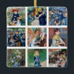 Pierre-Auguste Renoir - Masterpiece Grid Collage Keramikornament<br><div class="desc">Pierre-Auguste Renoir - Masterpiece Grid Collage mit Trennung</div>