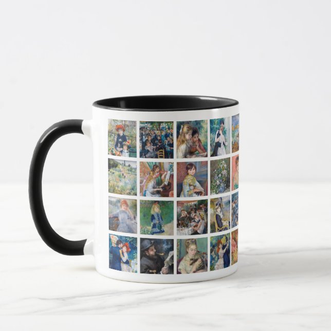 Pierre-Auguste Renoir - Masterpiece Grid Collage Tasse (Links)