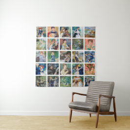 Pierre-Auguste Renoir - Masterpiece Grid Collage Wandteppich