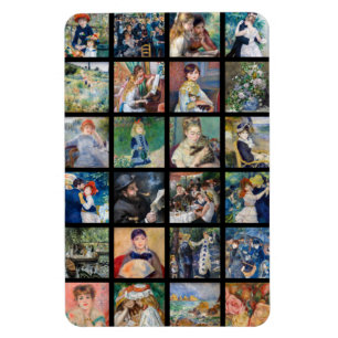 Pierre-Auguste Renoir - Meisterwerke Collage Magnet