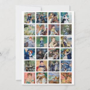 Pierre-Auguste Renoir - Meisterwerke Grid Collage Dankeskarte