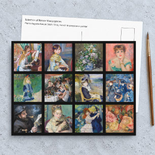 Pierre-Auguste Renoir - Meisterwerke Grid Collage Postkarte
