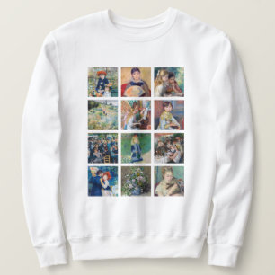 Pierre-Auguste Renoir - Meisterwerke Grid Collage Sweatshirt