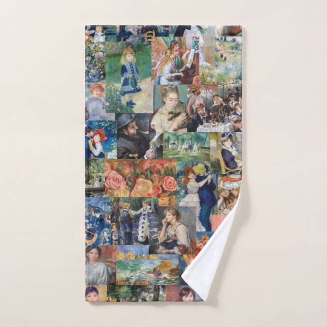Pierre-Auguste Renoir - Meisterwerke Patchwork Badhandtuch Set (Handtuch)