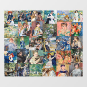 Pierre-Auguste Renoir - Meisterwerke Patchwork Fensteraufkleber