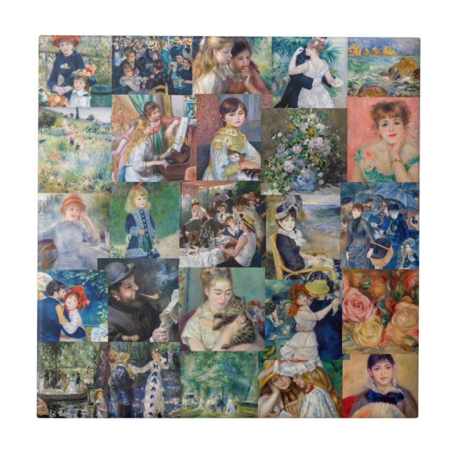 Pierre-Auguste Renoir - Meisterwerke Patchwork Fliese (Vorderseite)