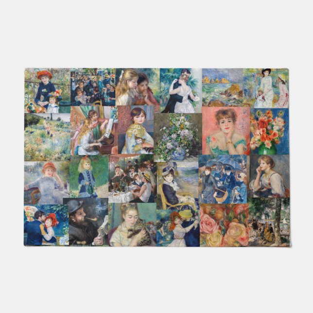 Pierre-Auguste Renoir - Meisterwerke Patchwork Fußmatte (Vorderseite)