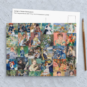 Pierre-Auguste Renoir - Meisterwerke Patchwork Postkarte