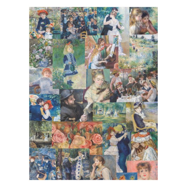 Pierre-Auguste Renoir - Meisterwerke Patchwork Tischdecke (Vorderseite)