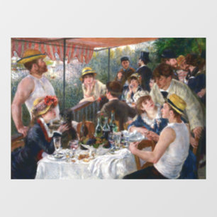 Pierre-Auguste Renoir - Mittagessen im Party Fensteraufkleber