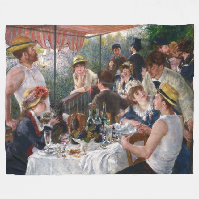 Pierre-Auguste Renoir - Mittagessen im Party Fleecedecke (Vorderseite (Horizontal))