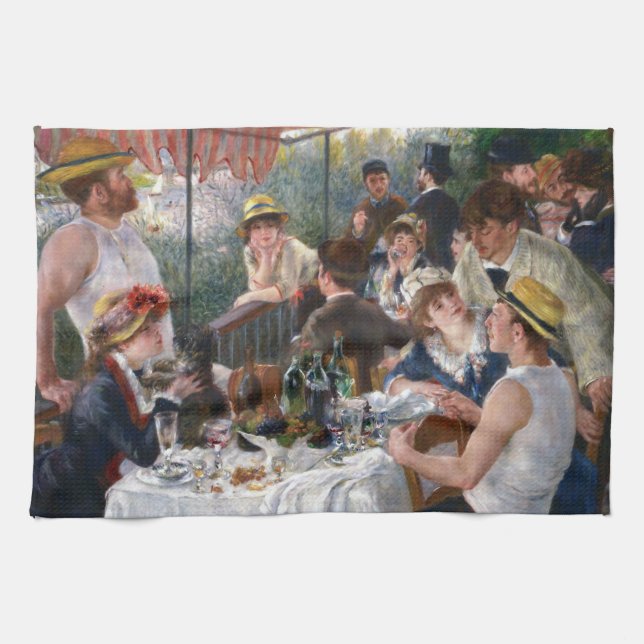 Pierre-Auguste Renoir - Mittagessen im Party Geschirrtuch (Horizontal)
