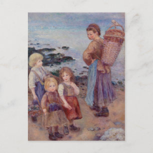 Pierre Auguste Renoir Muschelfischer in Berneval Postkarte
