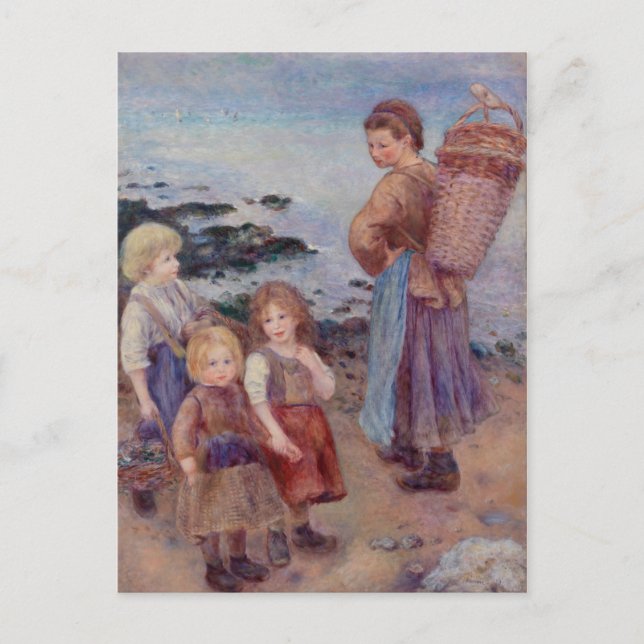 Pierre Auguste Renoir Mussel Fishers in Berneval Postkarte (Vorderseite)