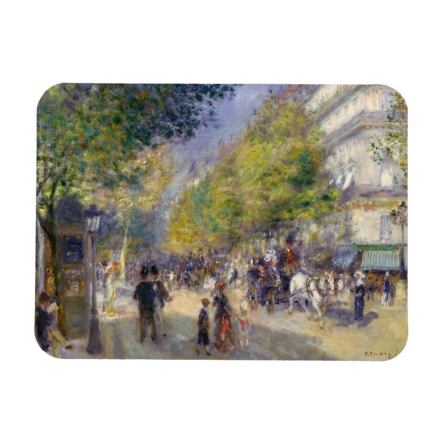 Pierre-Auguste Renoir - Paris, Grands Boulevards Magnet (Horizontal)