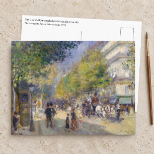 Pierre-Auguste Renoir - Paris, Grands Boulevards Postkarte