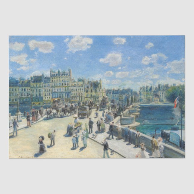 Pierre-Auguste Renoir - Paris, Pont-Neuf Seidenpapier (Vorderseite)