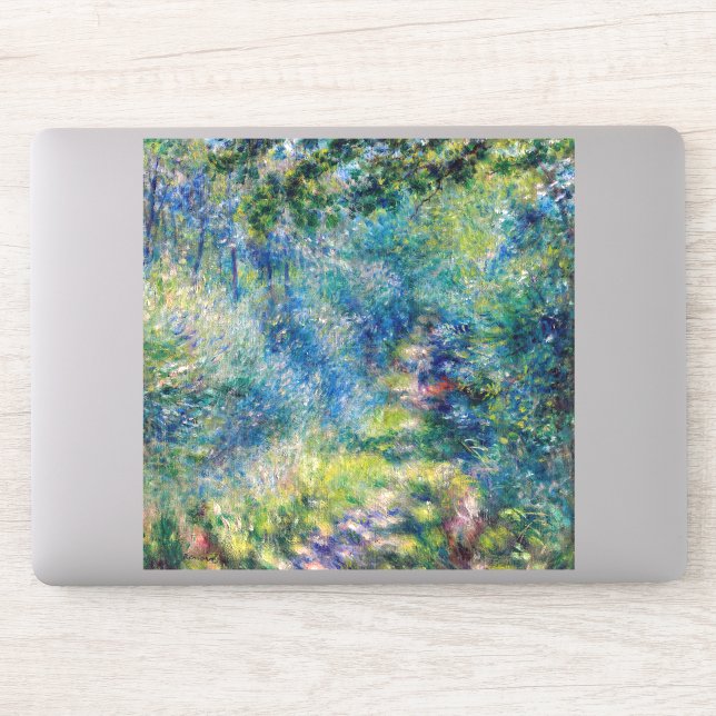 Pierre-Auguste Renoir - Pfad im Wald Aufkleber (Computer)