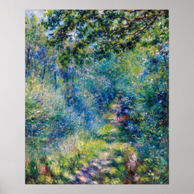 Pierre-Auguste Renoir - Pfad im Wald Poster (Vorne)