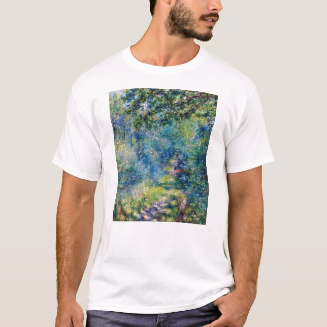 Pierre-Auguste Renoir - Pfad im Wald T-Shirt (Vorderseite)