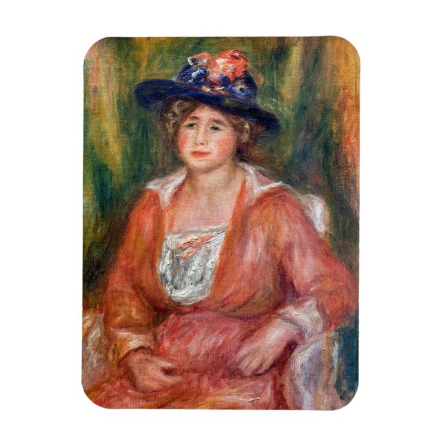 Pierre-Auguste Renoir - Portrait der sitzenden Fra Magnet (Vertikal)