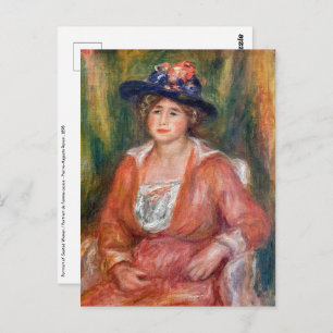 Pierre-Auguste Renoir - Portrait der sitzenden Fra Postkarte