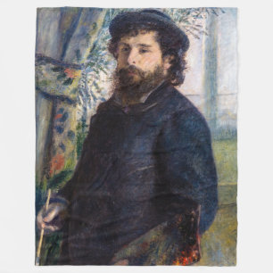 Pierre Auguste Renoir - Portrait von Claude Monet Fleecedecke