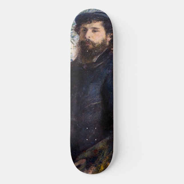 Pierre Auguste Renoir - Portrait von Claude Monet Skateboard (Vorderseite)