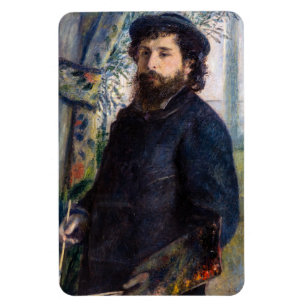 Pierre Auguste Renoir - Porträt von Claude Monet Magnet