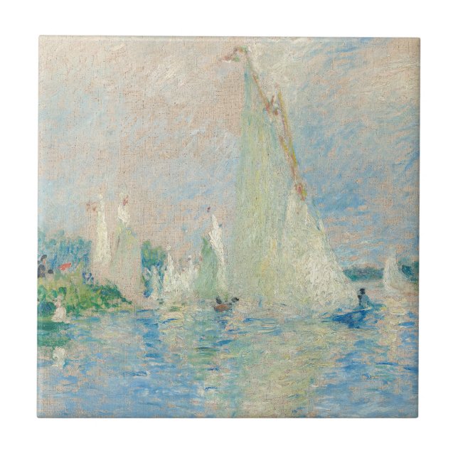 Pierre-Auguste Renoir - Regatta bei Argenteuil Fliese (Vorderseite)