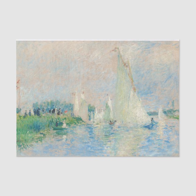 Pierre-Auguste Renoir - Regatta bei Argenteuil Seidenpapier (Vorderseite)