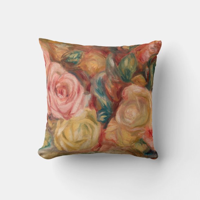 Pierre-Auguste Renoir - Rose Kissen (Vorderseite)