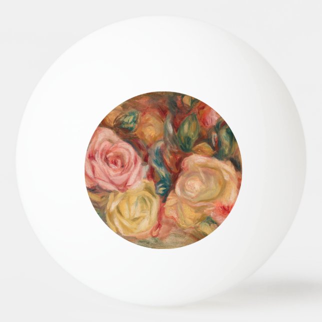 Pierre-Auguste Renoir - Rose Tischtennisball (Vorderseite)