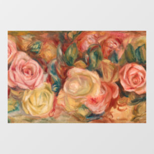 Pierre-Auguste Renoir - Rosen Fensteraufkleber
