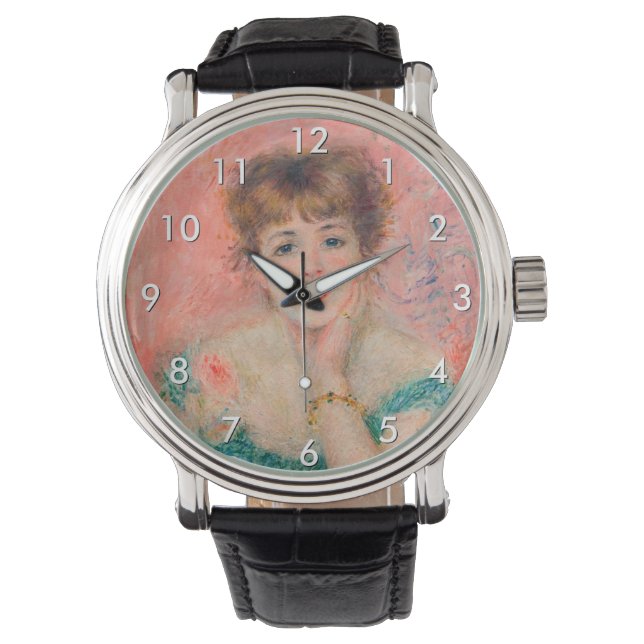 Pierre-Auguste Renoir - Schauspielerin Jeanne Sama Armbanduhr (Vorderseite)