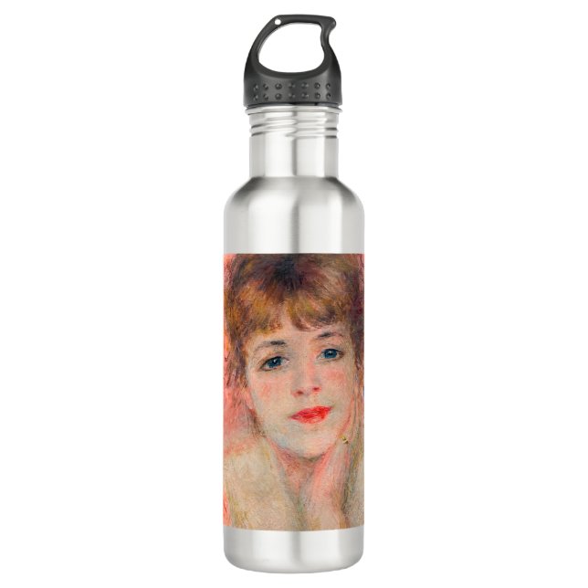 Pierre-Auguste Renoir - Schauspielerin Jeanne Sama Edelstahlflasche (Vorderseite)