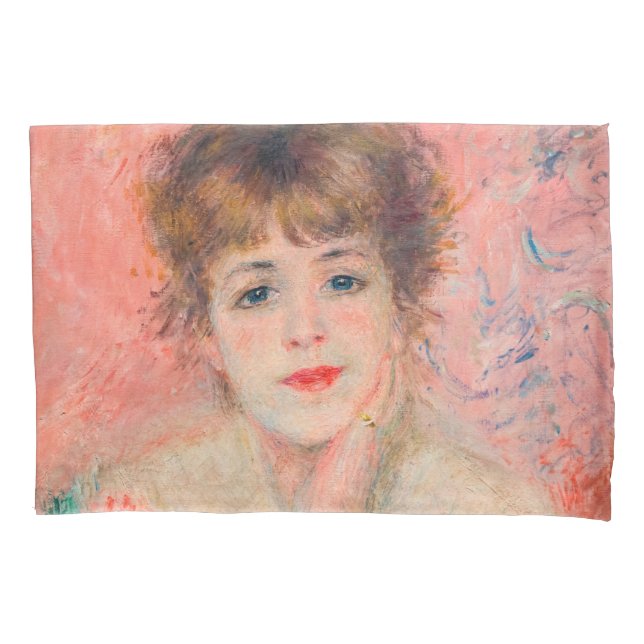 Pierre-Auguste Renoir - Schauspielerin Jeanne Sama Kissenbezug (Vorderseite)